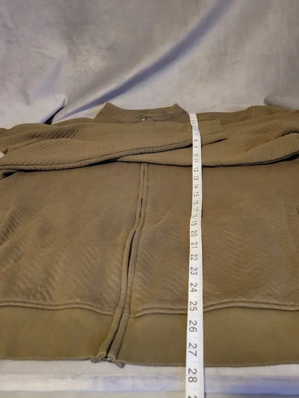 Banana Republic Herringbone Jacket Men's XL Olive Knit Bomber